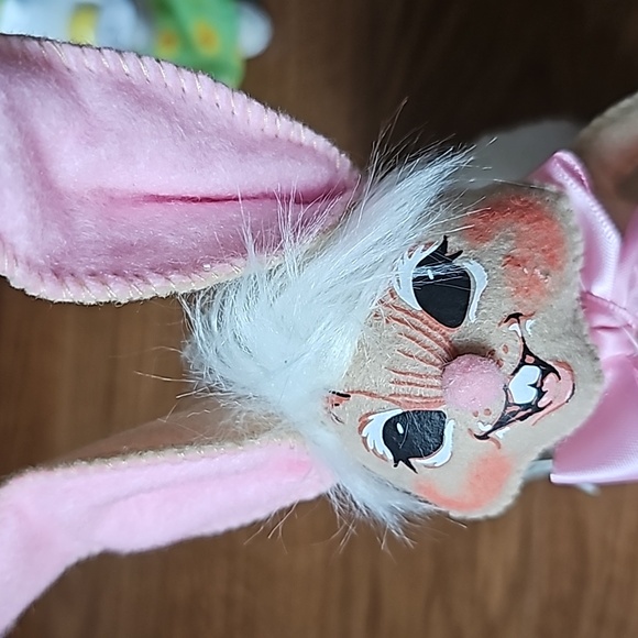 Annalee Egg Gathering Mouse & Annalee Bunny Tail Easter Bundle of 2 Dolls NWT - Picture 5 of 11